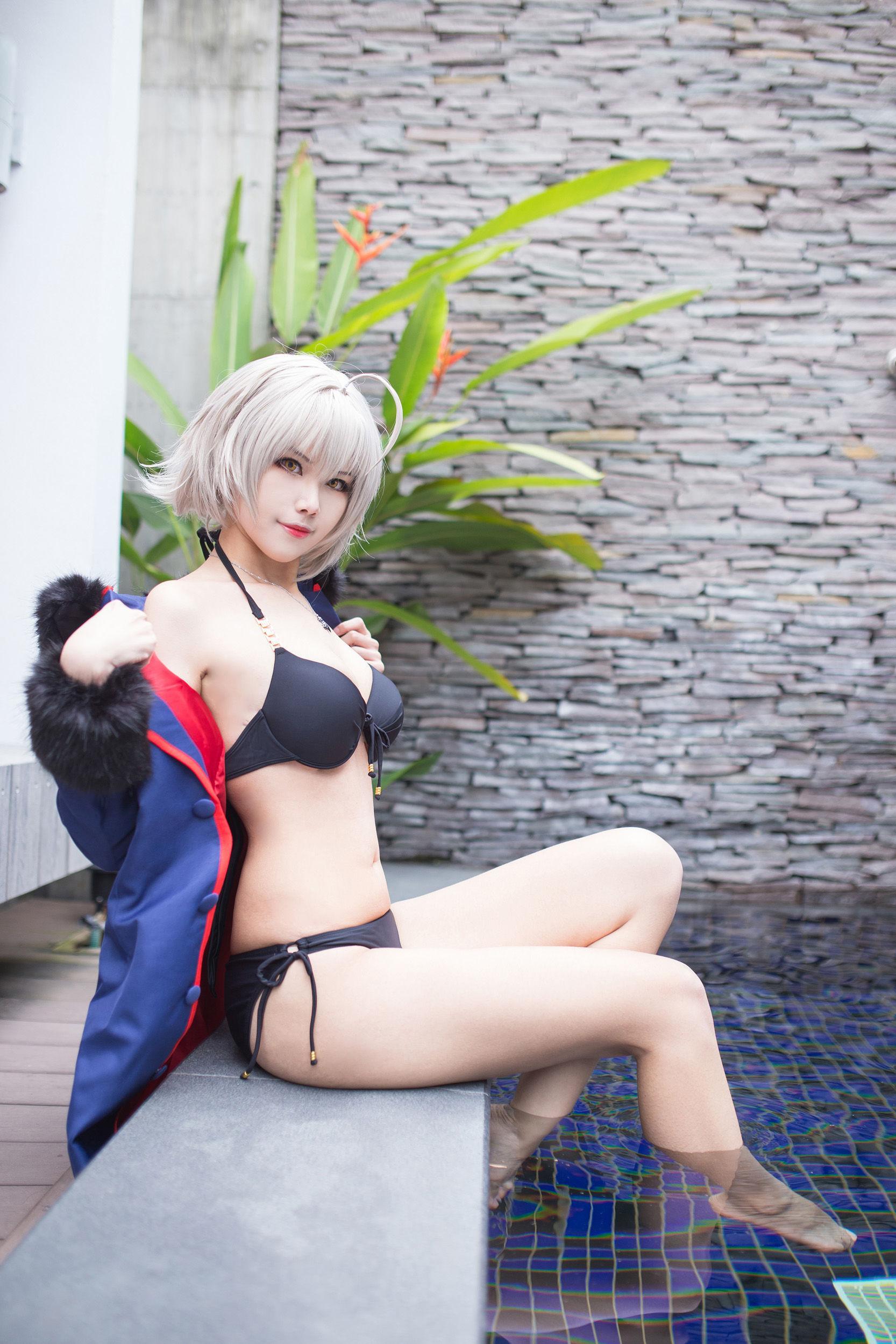 [Cosplay] 萱-KaYa – 黑贞 黑呆毛下着(70)