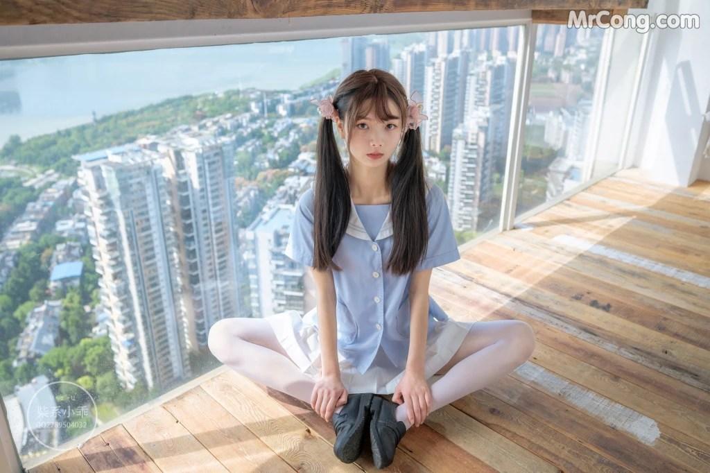 Coser@稚乖画册 Vol.001: 晴空01 白丝双马尾JK (79 photos)(28)