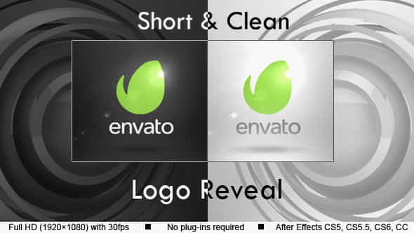 ShortClean Logo Reveal - VideoHive 12029205