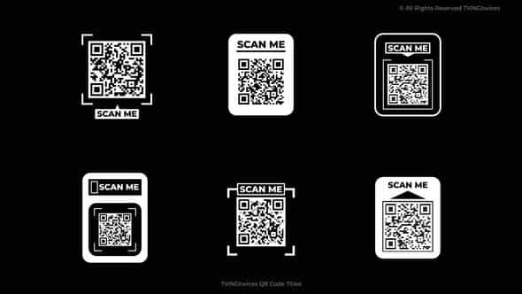 Qr Code Titles Ae - VideoHive 52691013