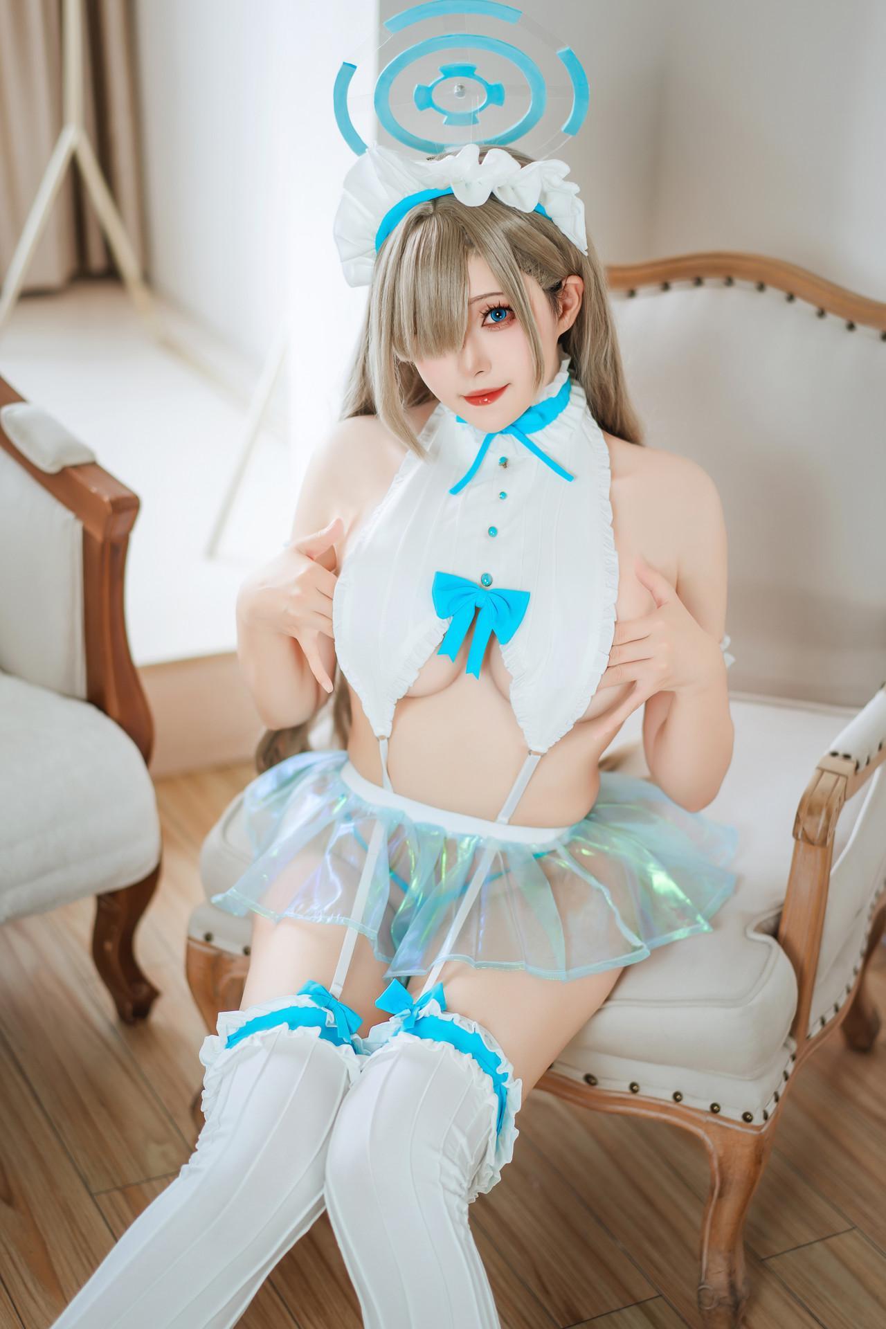 Cosplay Natsuko夏夏子 一之濑明日奈女仆同人(64)