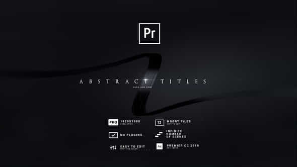 Dark And Lines Abstract Titles - VideoHive 51658105