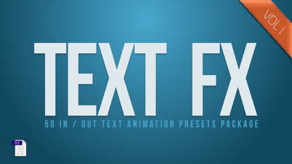 Text Fx Vol.1 - VideoHive 2544178