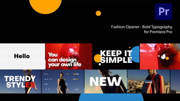 Fashion Opener-Bold Typography for Premiere - VideoHive 34094134