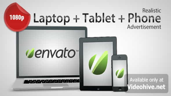 Laptop + Tablet + Phone - VideoHive 5215280