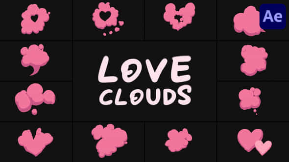 Love Clouds For After Effects - VideoHive 56547266