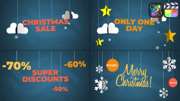 Christmas Sale Promo For Fcpx - VideoHive 49619406