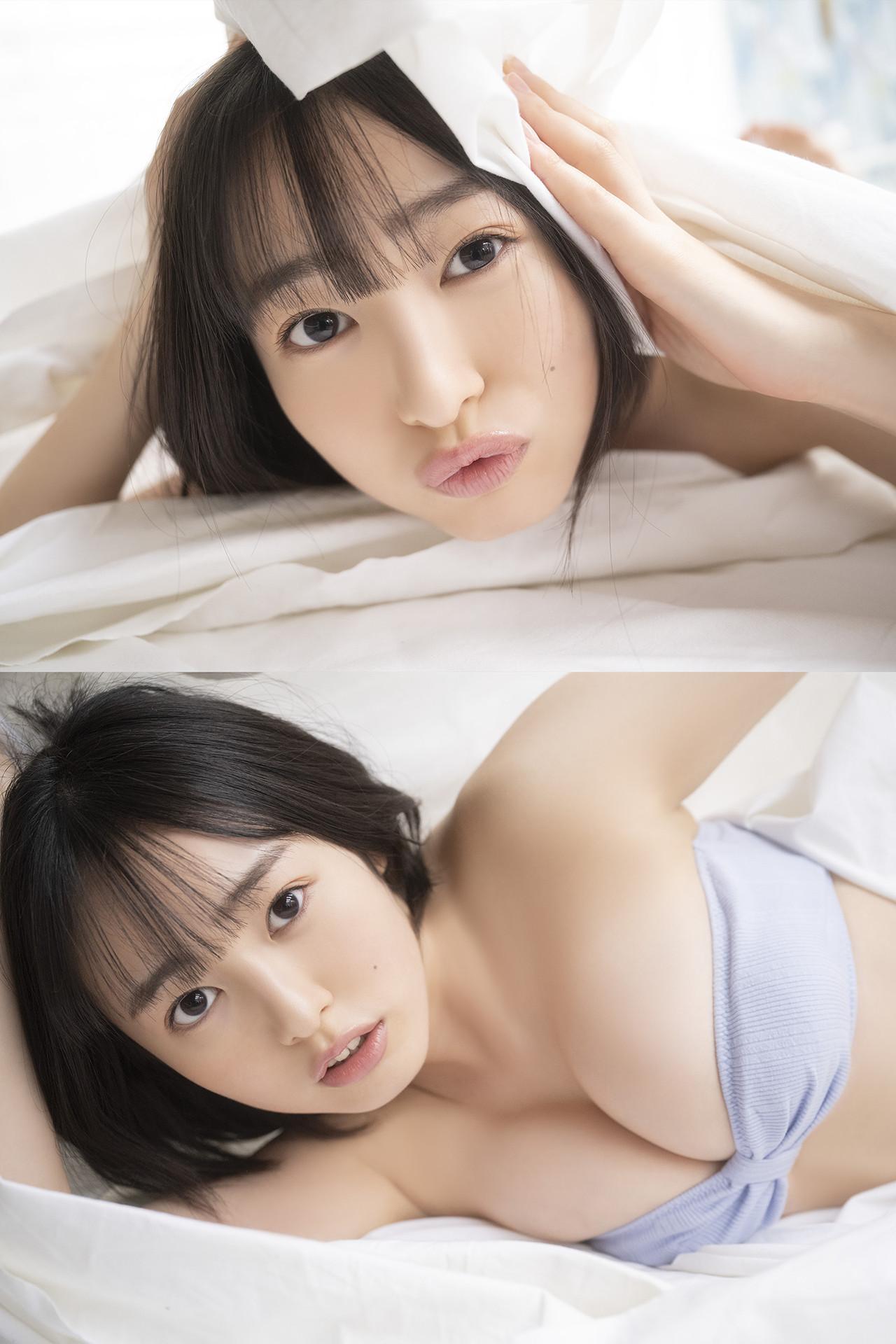 Miu Shirahama 白濱美兎, 漫画アクションデジタル写真集 「Pure White」 Set.01(3)