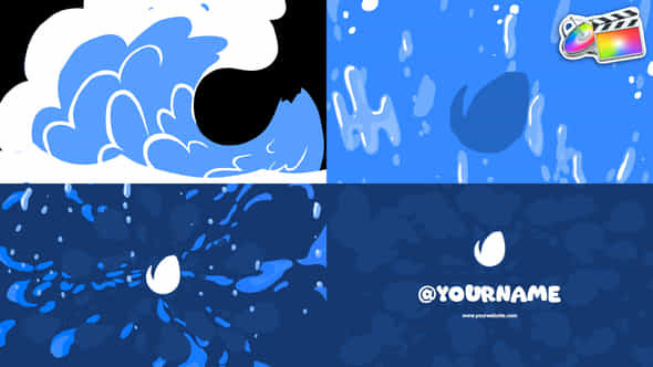 Water Wave Logo For Fcpx - VideoHive 51666033