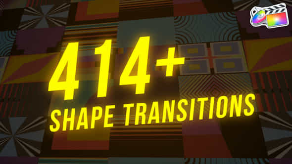 414+ Shape Transitions - VideoHive 45956357