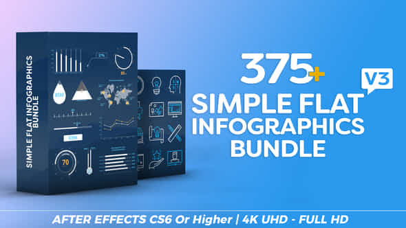 Simple Flat Infographics Bundle - VideoHive 20712532