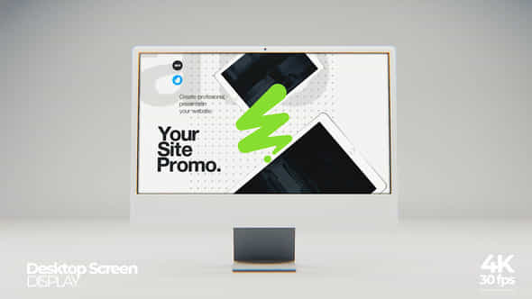 Desktop Screen Mockup - VideoHive 58407930