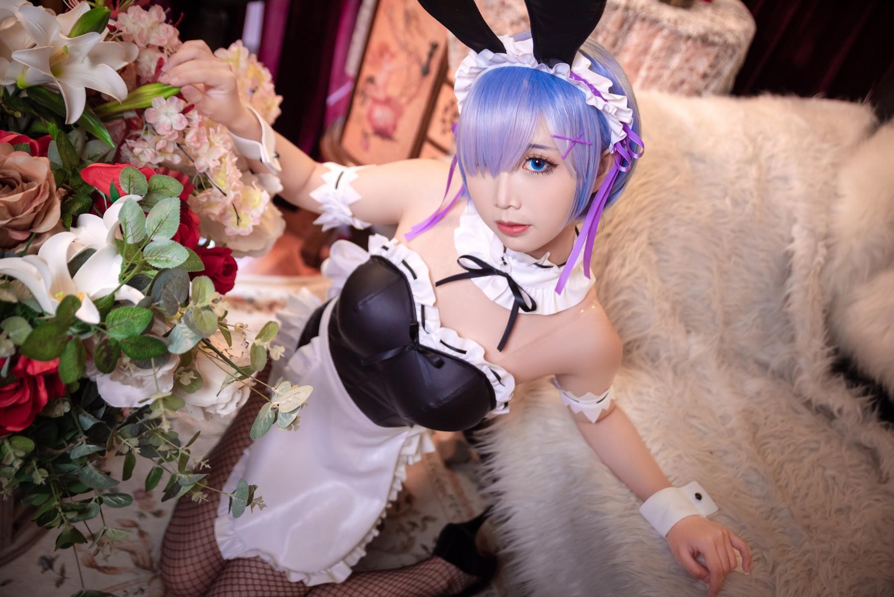 Cosplay 面饼仙儿 网袜蕾姆(20)