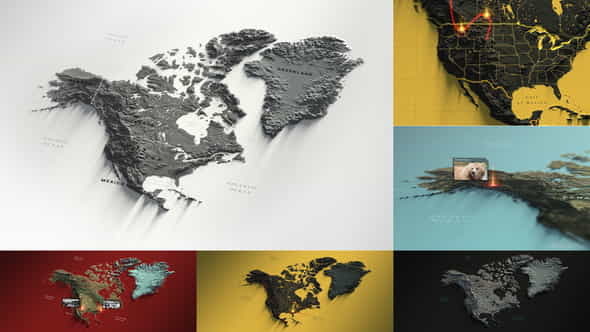 North America Map - VideoHive 29479163