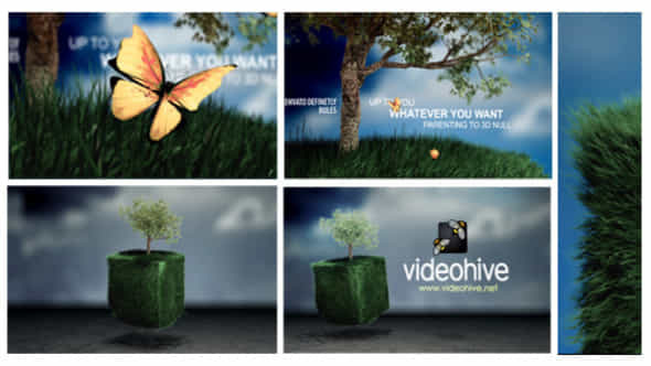 Cubic Grass field - VideoHive 3118763