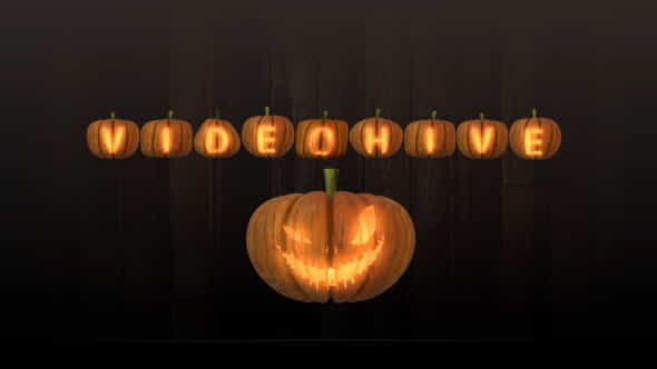 Pumpkin Letters Text Pack - VideoHive 20740602