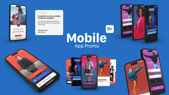 Mobile App Promo For Premiere Pro - VideoHive 53933559