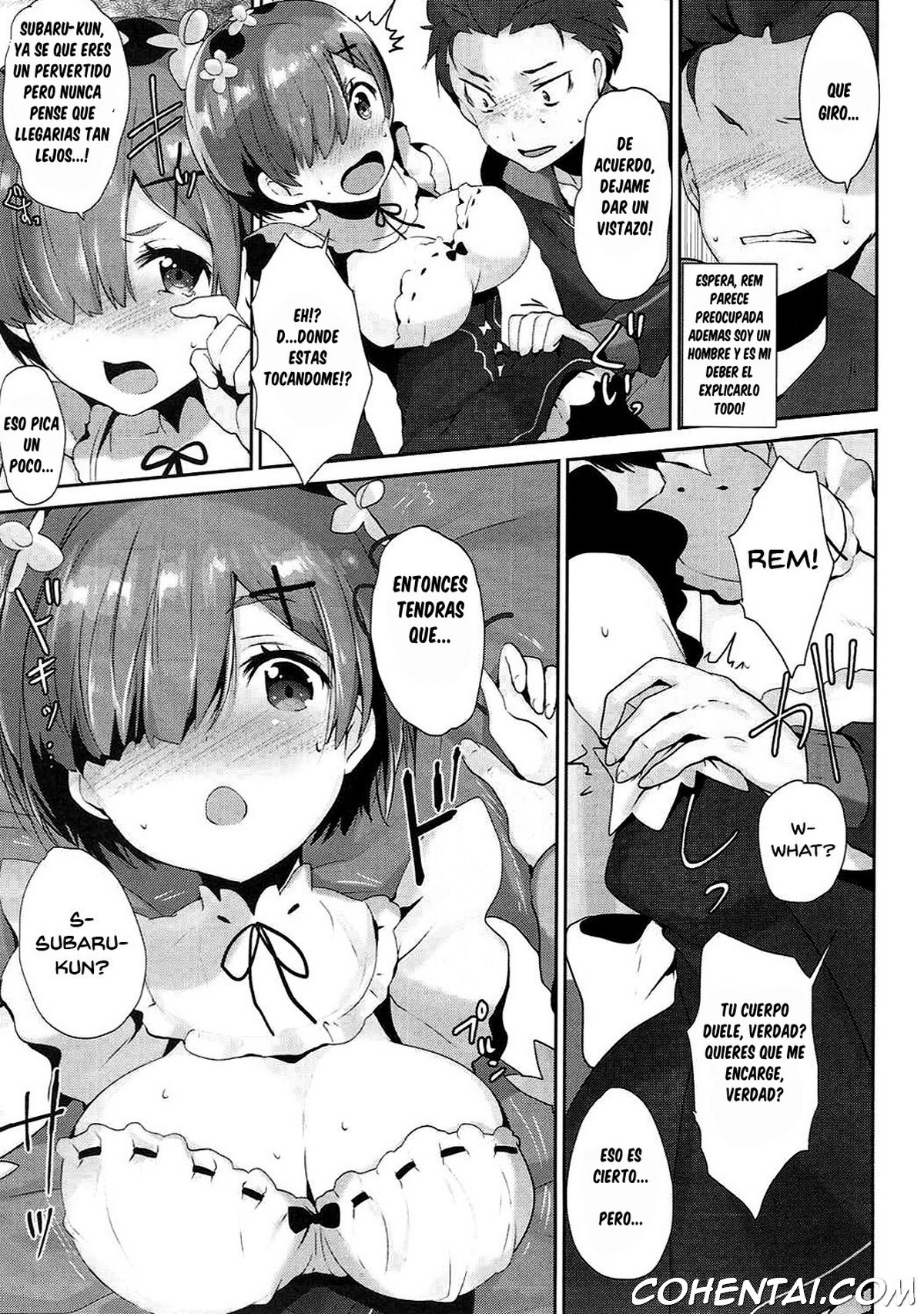 Rem no Ecchi na Nayami o Kaiketsu shitekudasai (Re:Zero kara Hajimeru Isekai Seikatsu) xxx comics manga porno doujin hentai español sexo 