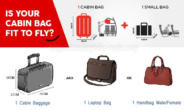 Hanya Satu Beg Dibenarkan Dalam Kabin AirAsia