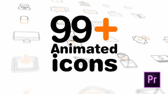 99+ Icons Mogrt - VideoHive 21835729