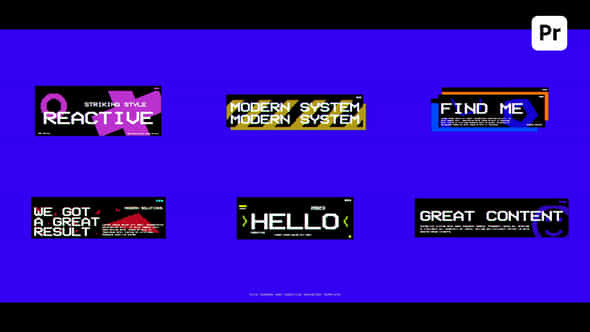 Pixel Titles For - VideoHive 43263784
