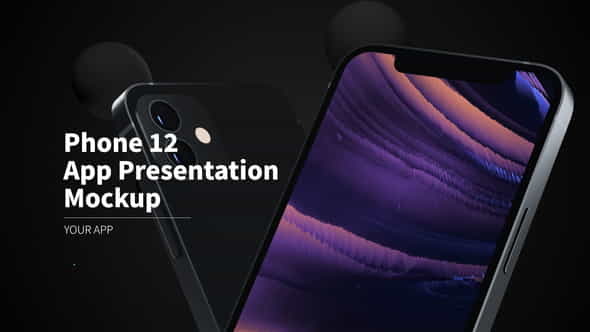 Phone 12 App Presentation Mockup - VideoHive 29436680
