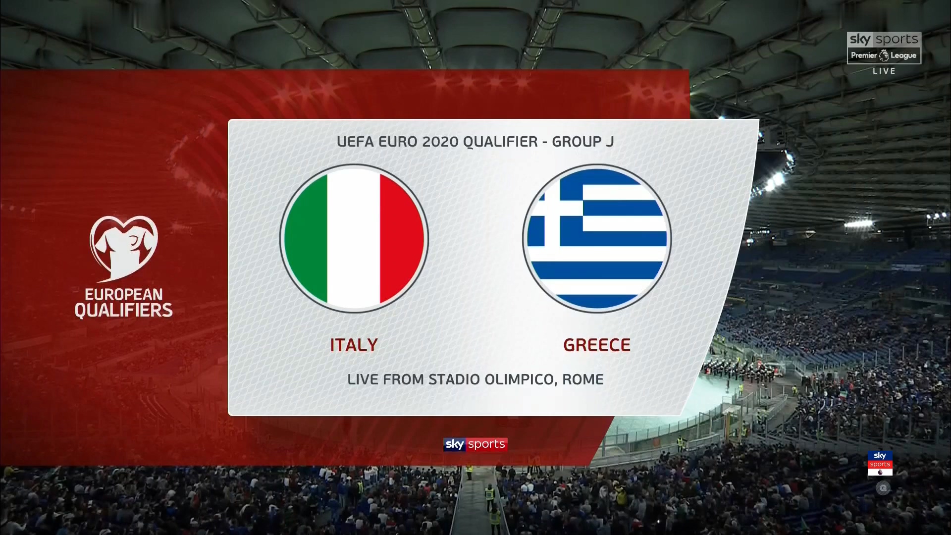 Futbol Uefa Euro Qualifiers Italy Vs Greece 12 10 19