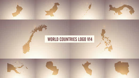 World Countries Logo - VideoHive 38989974