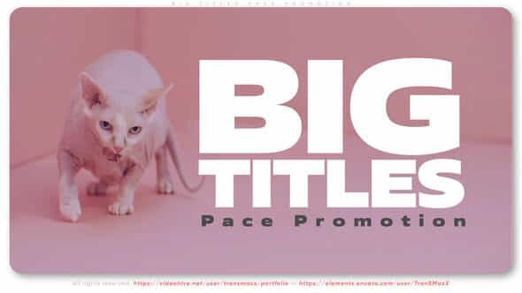 Big Titles Pace - VideoHive 41431831