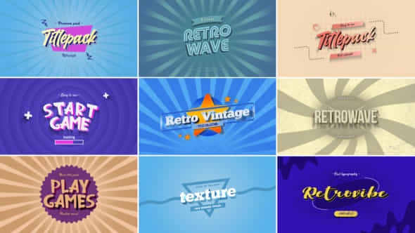 Retro Vintage Titles Vol03 - VideoHive 58841162