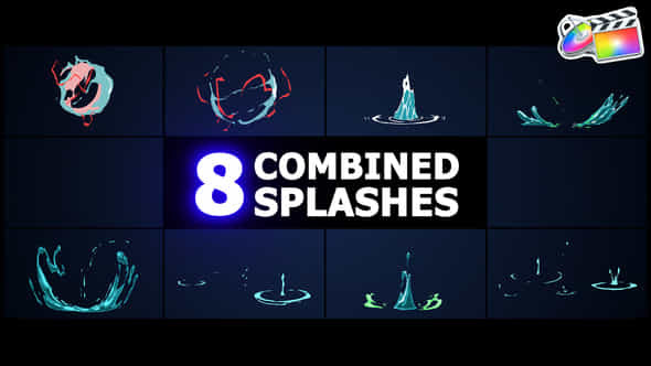 Combined Splashes For Fcpx - VideoHive 52259830