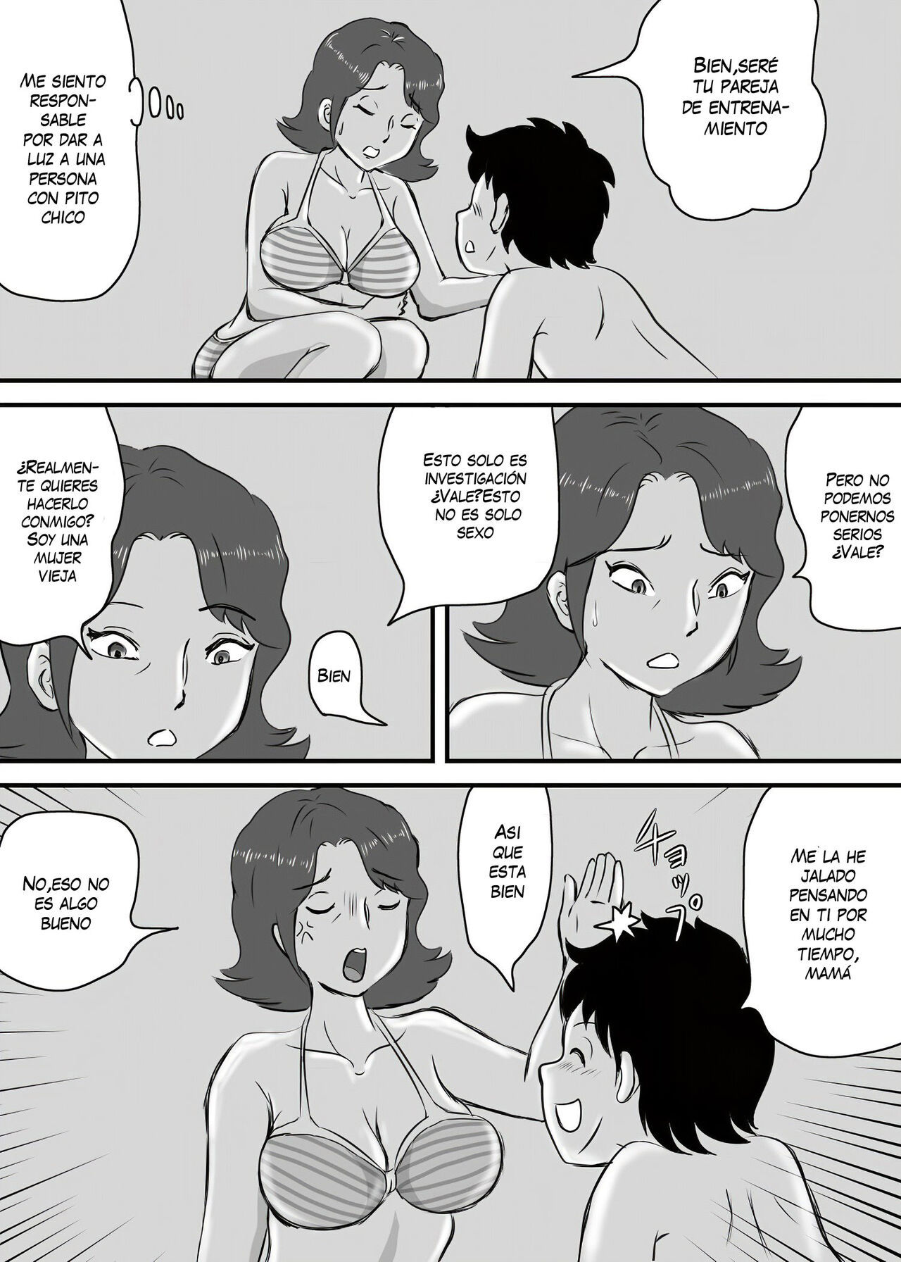 [Momoziri Hustle Dou] Okaa-san to Tanshou Musuko [Spanish] (