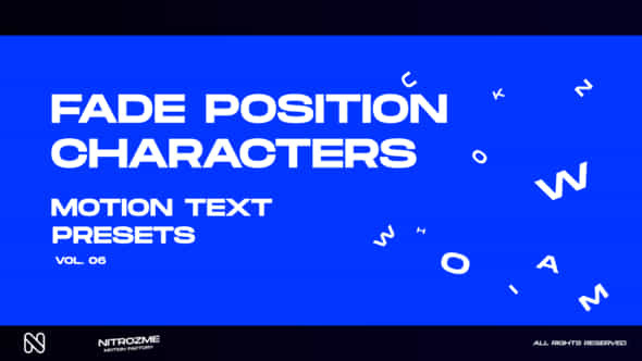 Characters Motion Text - VideoHive 45757065