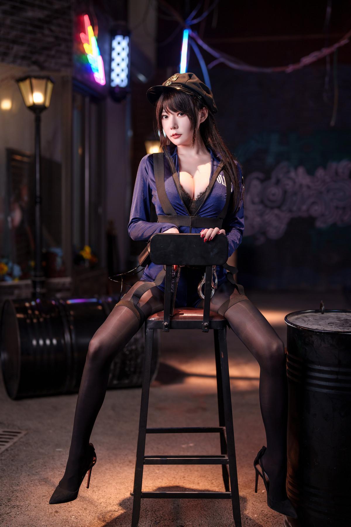 Cosplay 香草喵露露 女警(24)