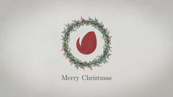 Christmas Wreath Logo - VideoHive 22991247