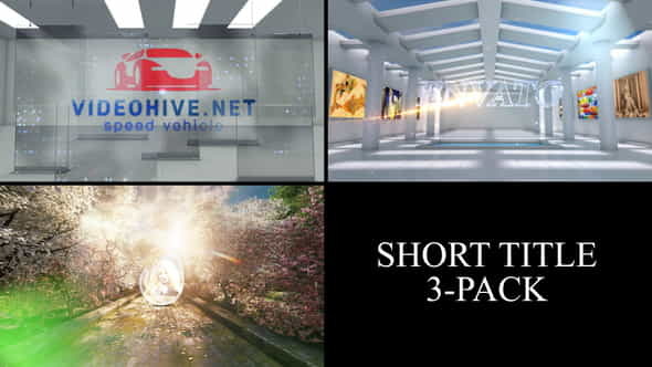 3 Short Titles Pack - VideoHive 32315524