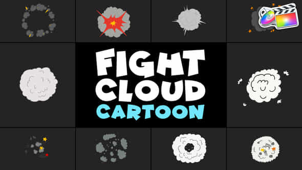 Fight Cloud Cartoon Fcpx - VideoHive 51012650