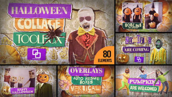 Halloween Collage Toolbox - VideoHive 48268135
