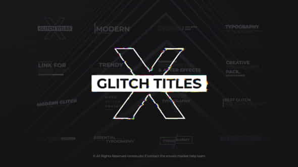 Glitch Titles For Premiere Pro - VideoHive 29057596