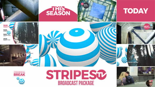 Stripes tv Broadcast Package - VideoHive 14913952