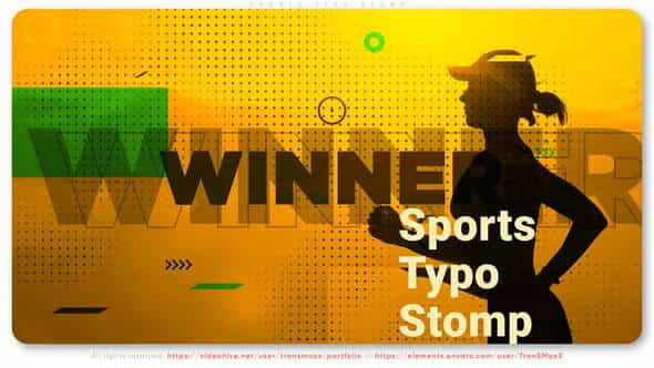 Sports Typo Stomp - VideoHive 32806707