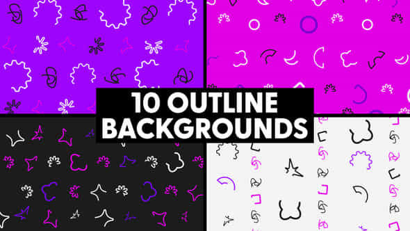 Geometric Lines Backgrounds - VideoHive 46358530