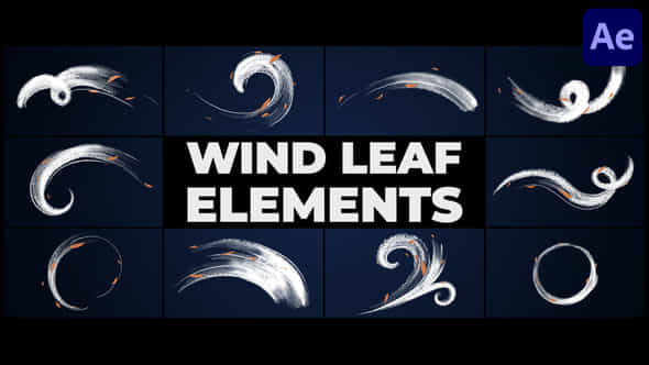 Wind Leaf Elements - VideoHive 46207478