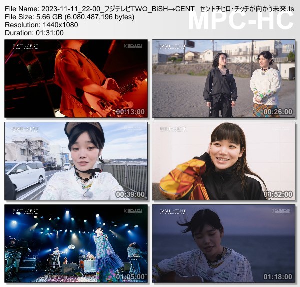 [TV-Variety] BiSH→CENT　セントチヒロ・チッチが向かう未来 (FujiTV TWO 2023.11.11)