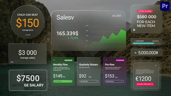 Money Counter Pack Mogrt - VideoHive 57577858