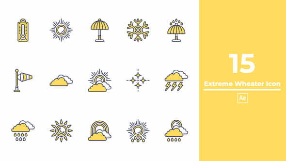 Extreme Wheater Icon - VideoHive 48524736