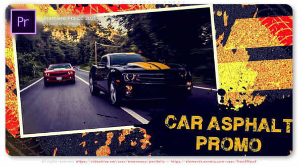 Car Asphalt Promo - VideoHive 38668546
