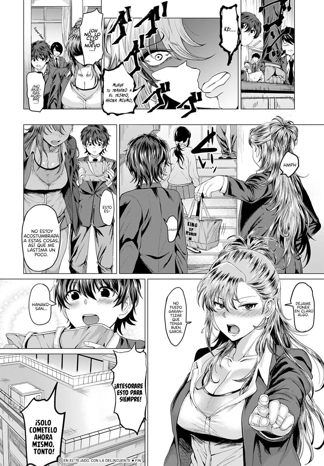 [Chicken] Boku to Furyou to Okujou de  En la tejado, con la delincuente (COMIC Anthurium 2020-06) [Spanish] [NicoNiiScans] [Digital]