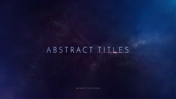 Abstract Titles | Inspire - VideoHive 23244894
