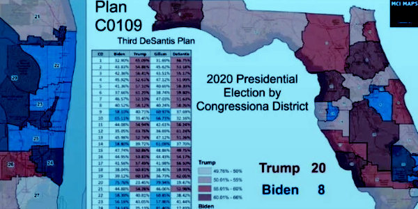 Appeals court reinstates Florida political redistricting map Signed into Law By DeSantis…
